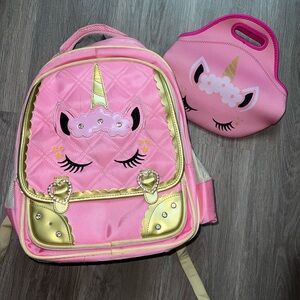 Unicorn Backpack with Lunchbox